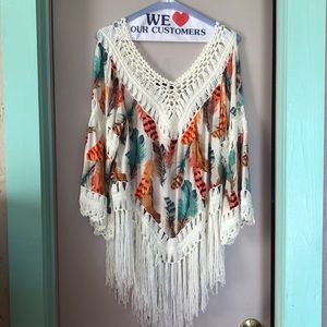 NWOT Fringe Tunic